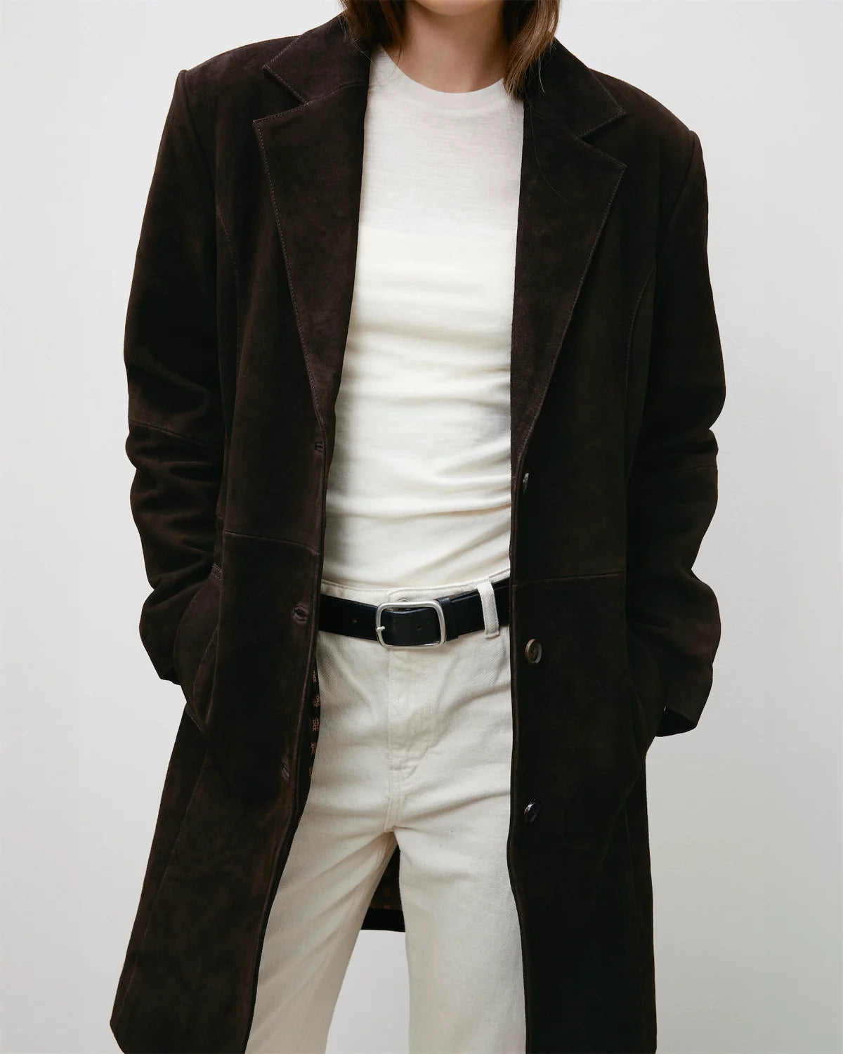 Hypercoat Women's Brown Suede Coat