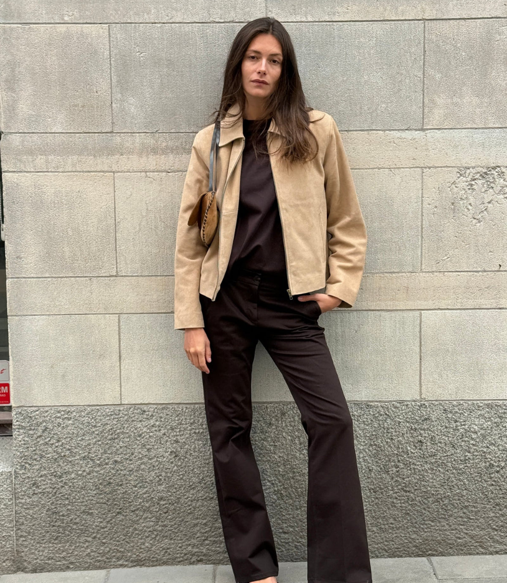 Hypercoat Women's Beige Suede Jacket