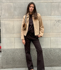 Hypercoat Women's Beige Suede Jacket