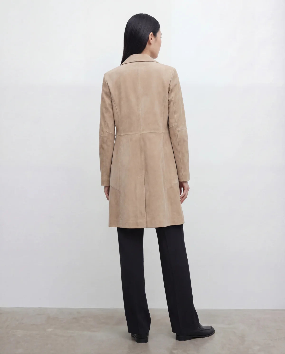 Hypercoat Women's Beige Suede Coat