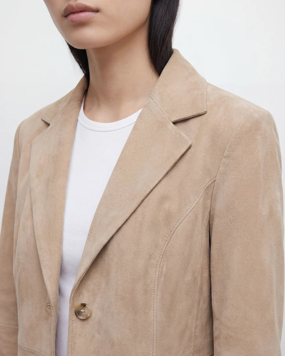 Hypercoat Women's Beige Suede Coat